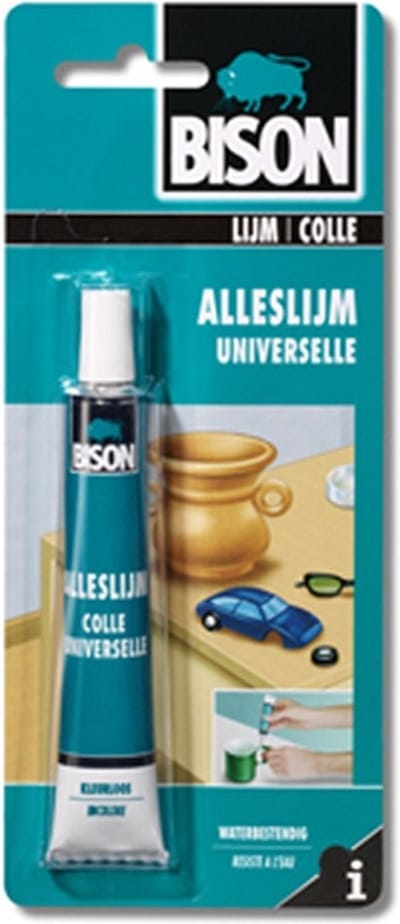 Bison Transparante knutsellijm - waterbestendig - 25 ml - veelzijdig gebruik
