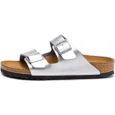 Birkenstock Arizona Birko-Flor Zilver (Dames) Unisex Sneakers 1012283 38 white