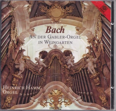 Bach An Der  Gabler-Orgel In Weingar