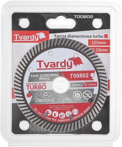 Tvardy Diamantschijf turbo - 125 mm - veelzijdig snijden - hoge snelheid
