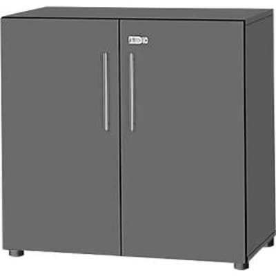 Schäfer Shop  Select Kast Start Off, 2 ordnerhoogten, afsluitbaar, B 800 x D 420 x H 744 mm, hout, grafiet/grafiet