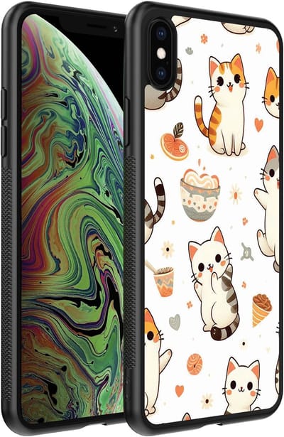 Smartphonica Telefoonhoesje voor iPhone X/Xs met katten opdruk - TPU backcover case katten design geschikt voor Apple iPhone X/10;Apple iPhone Xs