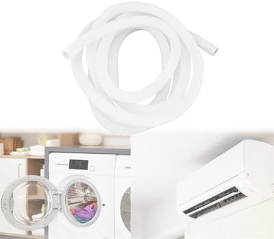 aladdien - Flexibele Drain- en Inlaat Hose - 3 Meter voor Wasmachine en Airconditioner - Hoogwaardige kwaliteit - Waterafvoer - Gemakkelijk te insta...