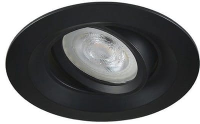 LED inbouwspot Aksel -Rond Zwart -Koel Wit -Dimbaar -4.9W -Philips LED