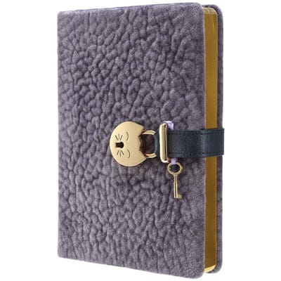 Geheime Dagboek met Slot voor Meisjes en Vrouwen - College-geregeld Notitieboek in Cadeaudoos (Paars)