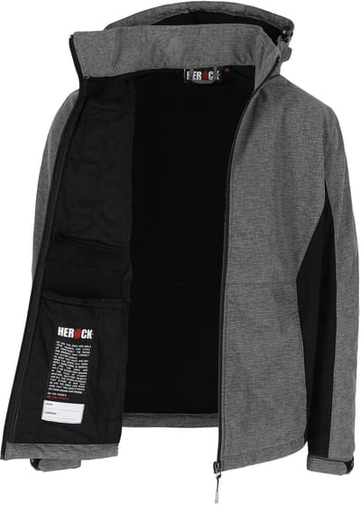 Herock Flexor Softshell Jas Reflec. Zwart XL