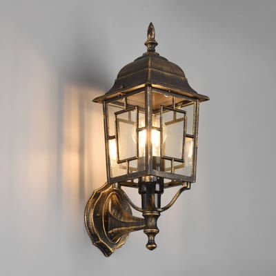 TRIO VOLTURNO - Wandlamp - Antieke roest - excl. 1x E27 4W - Buitenverlichting - IP23