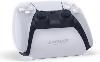 DOBE TP5-0537 Geschikt voor: Playstation 5 Controller houder Game Controller Handvat Plank Stand Gamepad Tafel blad Display Houder voor PS5 - Wit