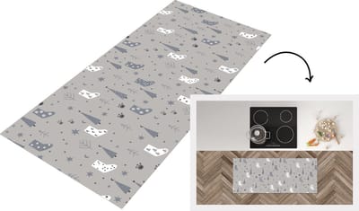 Keukenloper - Loper keuken - Sokken - Patronen - Kerst - 120x50 cm - Keukenloper vinyl