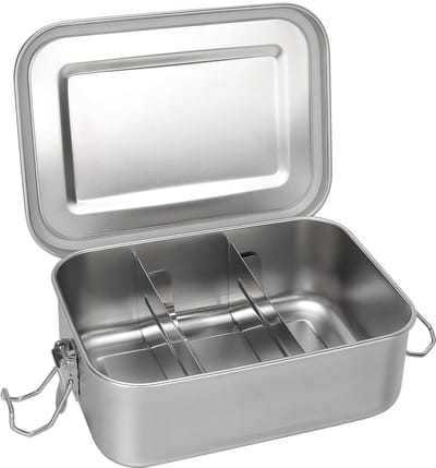 NTHProducts - Lunch Box - Waterdichte Bento Box - Duurzaam en Milieuvriendelijk - 850ml - Met Compartimenten - Geschikt voor School en Werk