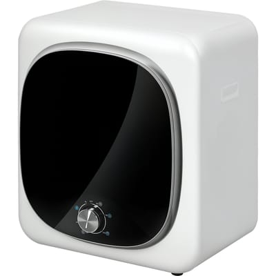 Homcom 4 kg droogtrommel, 800W kledingdroger, anti-kreukfunctie, sterilisatiefunctie, 5 programma's, frontlader, makkelijk te strijken, roestvrijstalen trommel, wit