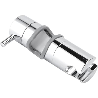 Support de Pommeau de Douche ABS Chromé Réglable Antidérapant Support de Barre Coulissante de Douche pour Salle de Bain white