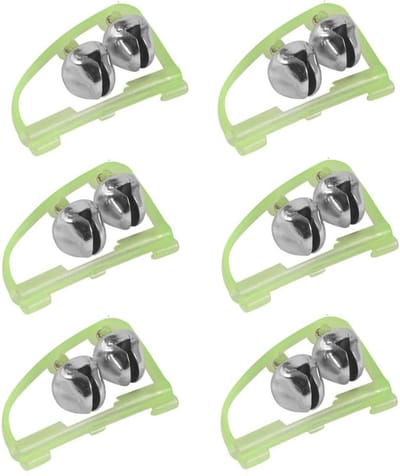 6 Stuks Bijtelarm Bells voor Nachtvissen, Visindicatoren, Geluidsalarm voor Hengelsport, Ideaal voor Buitenactiviteiten en Nachtelijke Visserij