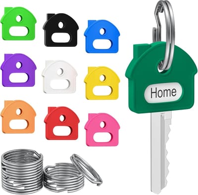 SnelShoppen - 10 Stuks Sleutelhangers in 10 Kleuren - Multifunctionele Sleutelorganizer - Perfect voor Feestjes, Camping en Kinderen - Duurzaam en Kle