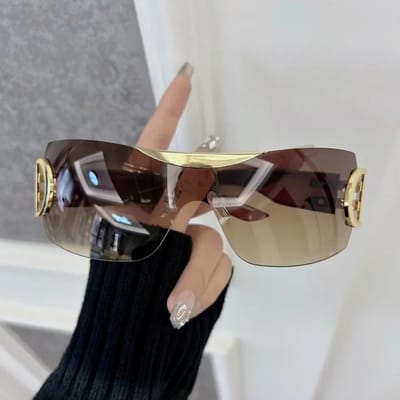 Kleurrijke Vierkante Zonnebril Dames Heren Gegradueerde Zonnebrillen Vrouwelijk Mannelijk Designer Merk Unisex Reizen Buiten other