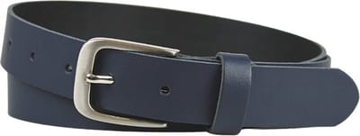 Fana Belts Leren riem donkerblauw - Heren/Dames riemen - Taillemaat 80 - Casual riem - Nette riemen - Riem kleine maat