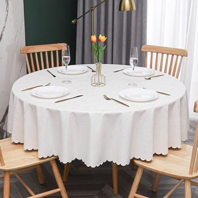Nieuw Modern Banket Hotel Rond Tafelkleed Meerkleurig Bedrukt Tafelzeil Waterdicht Oliebestendig Wasbare Tafelhoes 180cm round 1pcs