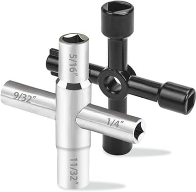 4-weg Sillcock Sleutelset - Multifunctionele Watersleutel 2-Pack