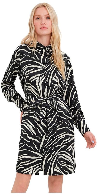 Vero Moda Liva Korte Jurk Met Lange Mouwen Zwart M Vrouw