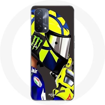 Hoesje - Maniacase - Oppo A93 5G - Valentino Rossi MotoGP - Flexibel - Zwart