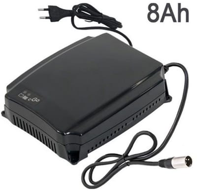 C-Go - Impulse S8 (24V-8AH) Acculader van Victron Energy voor uw scootmobiel - Zwart