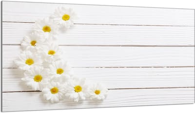 TMK ArtDeko - Snijplank van Geh. Glas - 90x52 cm - Antibacterieel - Design 'Hout'