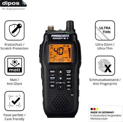 dipos – 4x Matte Beschermfolie geschikt voor President Randy III+ | Krasbestendige & antireflecterende Screenprotector Ultra-Thin