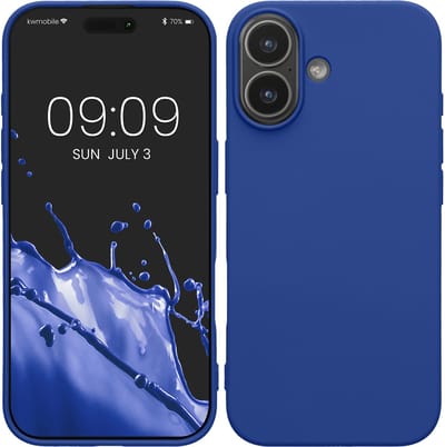 kwmobile telefoonhoesje geschikt voor Apple iPhone 17 - Hoesje voor smartphone - Back cover in Baltisch blauw