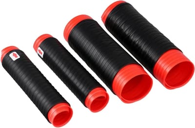 Motorfiets handvat afdekking - Stuurbescherming remhendel - Verbeterde grip - Antislip siliconen - Universele pasvorm - Zwart