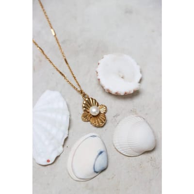 Label Kiki K.sk.152.1 hidden pearl necklace gold