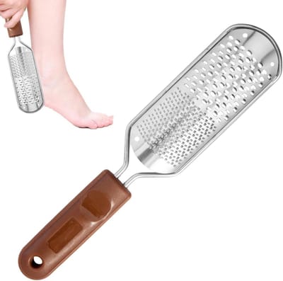 Eeltvijl Voeten - Voetscrubber Dode Huid - Voetverzorging Thuis - Antislip Handvat - 30 x 5.5 x 2 cm - Metaal