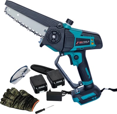 Bsn Tools Kettingzaag – Handkettingzaag – Draagbare Elektrische Zaag – Inclusief 2 Led-Accu's 2X 5000 mAh – 800W