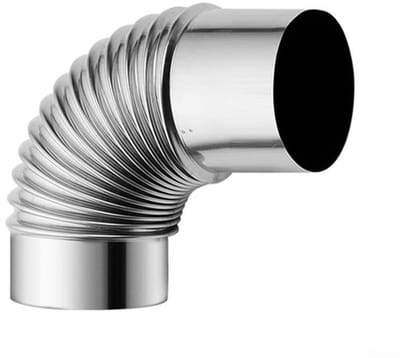 Dailygoody - 90 ° elleboogpijp - Roestvrij staal - Essentiële
