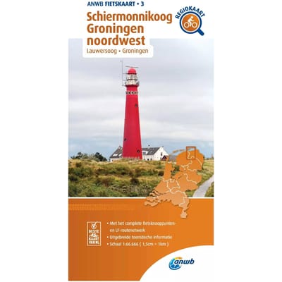 Fietskaart Schiermonnikoog, Groningen Noordwest 1:66.666 - Anwb Fietskaart - ANWB