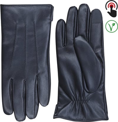 Laimböck Heren Vegan Leren Handschoenen Pinzola Black | Maat 9