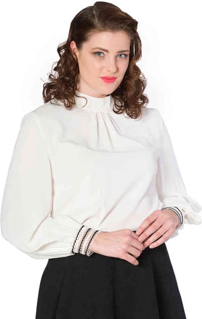 Dancing Days - Busy day Blouse - S - Wit