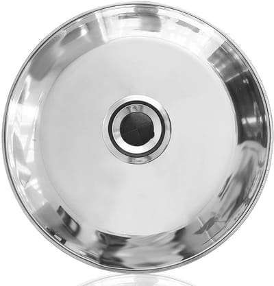 Dailygoods- Pannendeksel 28 cm - Roestvrij Staal - Pannendeksel Houder - Pannendeksel Knop - Pannendeksel Rek - Stijlvolle Oplossing - Deksel