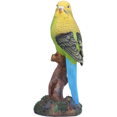 Hars Papegaai Ornament Huisdecoraties Bonsai Klein Vogelmodel Cadeau Hars Ambachten Geel beige