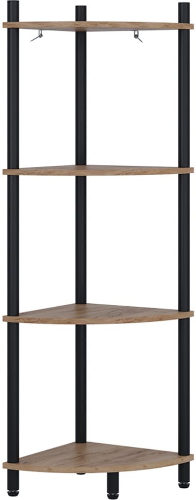 Vicco Bivio Hoekrek – 29 x 102.5 cm met 4 opbergvakken Eik goud/antraciet