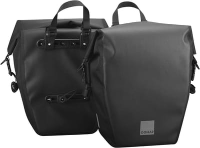 Fietsbagagedragertas - Fietstas Achterrek - Fietsen Opbergen - Waterdicht Rolltop - 10 Liter - Zwart
