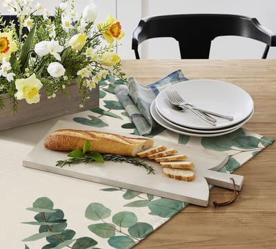 Dailygoody - Tafelkleed - Eucalyptus - Perfect voor feesten - Groen - Interieurdecoratie - Geschikt voor eettafel - 120 x 120 cm