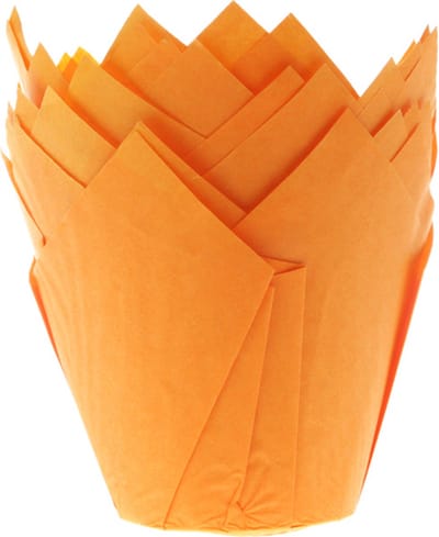 House of Marie Muffin Bakvormen - Muffin Vormpjes Papier - Tulp Oranje - pk/36