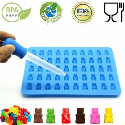 Siliconen Gummy Beer Vorm met Pipet - Gummy Beer - Maak Zelf Je Eigen Gummy Beertjes