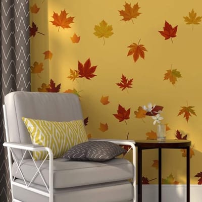 Allecto - Muurstickers - Herfst Decoratie - 52 Stuks - Esdoornbladen