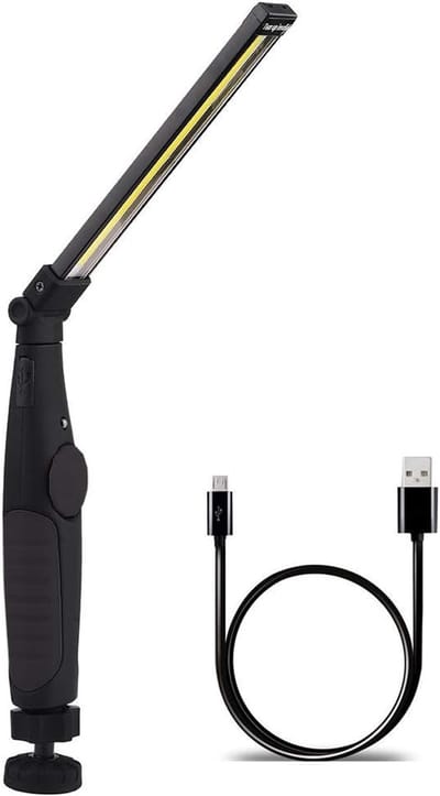 BOTC Draagbare COB LED - Werklamp - Werk Lamp - Looplampen - Oplaadbare COB - Zwart