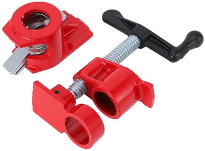 Dailygoods- Buisschroefklem 3/4 inch - Robuust Gietijzer - Ergonomische Handgreep - Stabiliteit - Houtbewerking - Duurzaam Gebruik - Klem