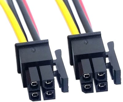 Allecto - Molex Micro Fit Stroomkabel - 4-Pin Verbindingskabel - 60 cm - 20AWG - Betrouwbare stroomvoorziening - Geschikt voor Elektronische projec...
