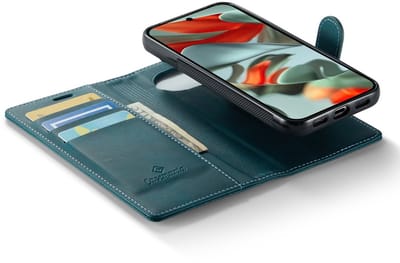 CaseMania Bookcase hoesje geschikt voor Google Pixel 10 - Effen Groen - Kunstleer - 2-in-1 Magnetisch Uitneembaar Design - Compatible met Qi2 en MagSafe