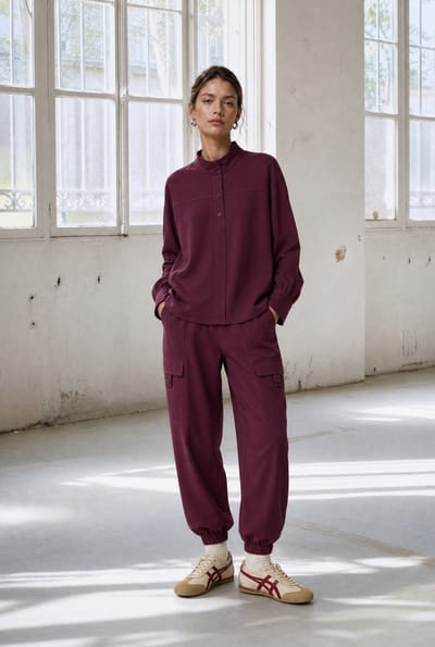Angelika top technical jersey | Cherry - Cherry / S