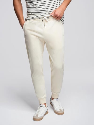 OMBRE Broek - Regular Fit - Katoen - Effen Crème S